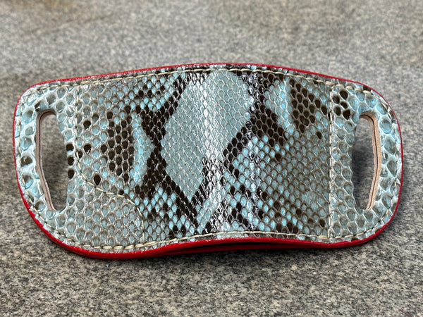 Python Skin Holster Python (Turquoise) Slide Holster – Virgil Leather Company