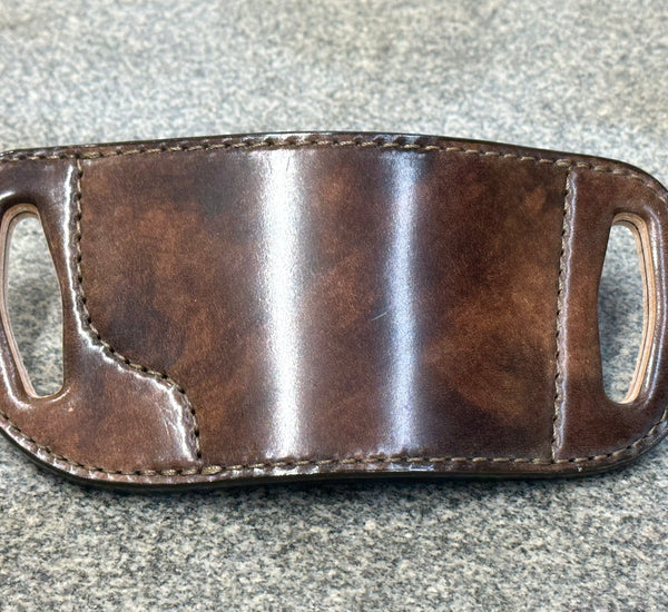 "Museum" Shell Cordovan - Veg Tanned (Brown) Slide Holster