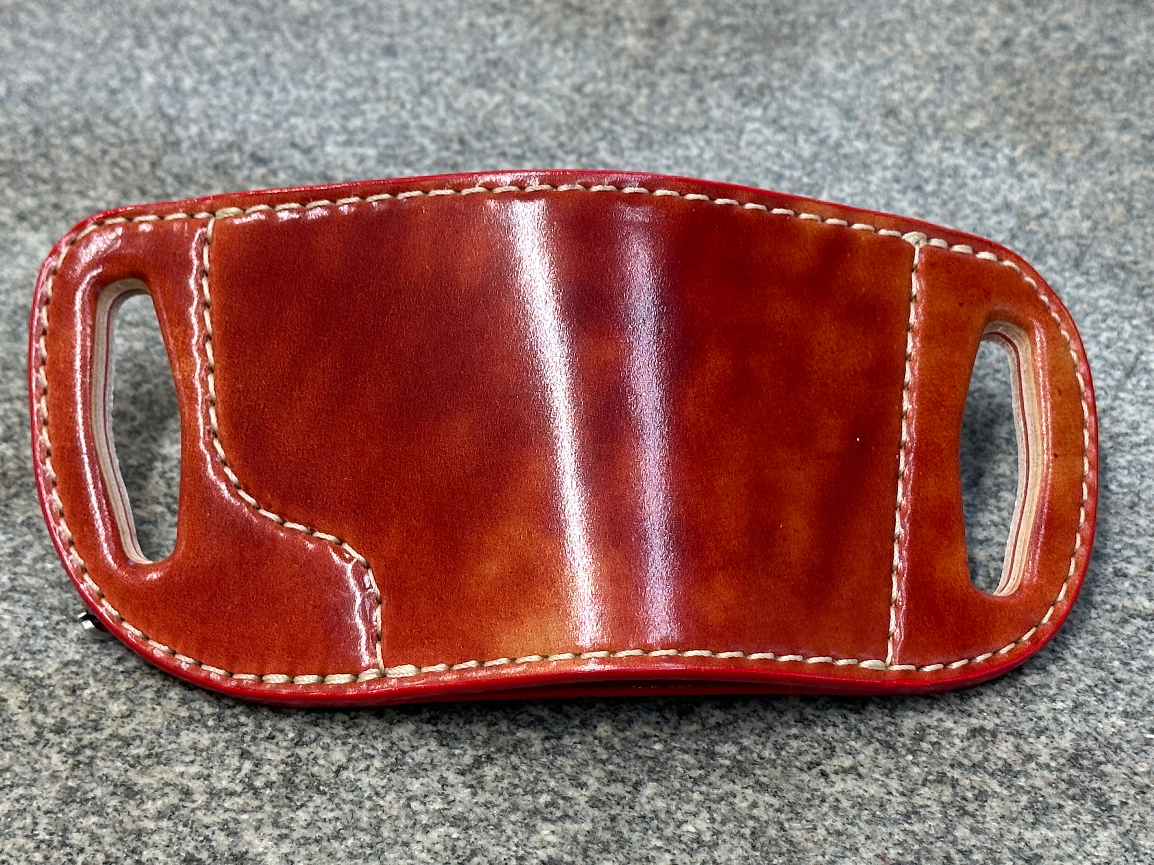 "Marbled" Shell Cordovan - Veg Tanned (Lava) Slide Holster