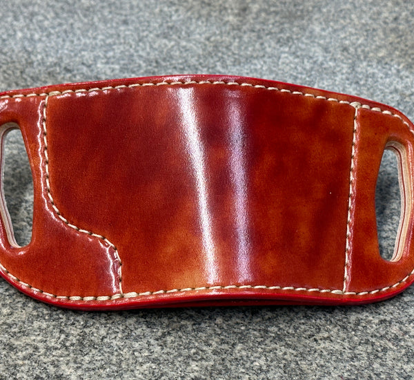 "Marbled" Shell Cordovan - Veg Tanned (Lava) Slide Holster